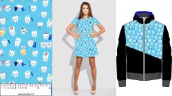 Veselé modré zoubky- materiálové varianty mavaga design