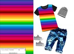 Pruhy barevné - materiálálové varianty mavaga design