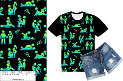 Kamasutra neon zelená- materiálové varianty mavaga design