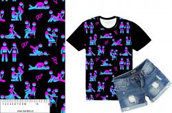 Kamasutra neon růžová- materiálové varianty mavaga design