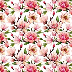 Magnolie na bílé-materiálové varianty mavaga design