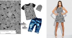 Ptáčkové šedá-materiálové varianty | Bela- polyesterový úplet, Torino -úplet funkční, MILKY -úplet funkční, FERRA -úplet, LYCRA --úplet funkční, PUSH UP LYCRA/ plavkovina, Garzato- počesaný funkční úplet, Termo lycra počesaná, DOLOMITY -počesaný 250 gsm, Softshell zimní 320 gsm, Softshell LETNÍ NEPRUŽNÝ, Softshell ZIMNÍ PRUŽNÝ 220 gsm, Softshell letní pružný 220gsm, Softshell jarní 285 gsm, Softshell BERÁNEK, Kočárkovina, Micropeach -tkanina 100 % pes, Silver pružné plátno, SILKY, Venezie úplet, Satén úpletový Valentino  PES+el., Microplyš pružný