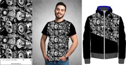 Reálné motory-sublimační digitální tisk mavaga design