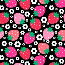 Jahůdky na černé -materiálové varianty mavaga design