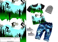Cyklista na horách 2- materiálové varianty mavaga design
