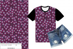 Bordo modré kvítky-materiálové varianty mavaga design