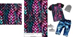 Dračí kůže růžová- materiálové varianty mavaga design