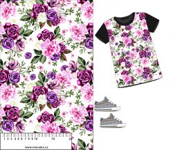 Fialové květy-materiálové varianty mavaga design