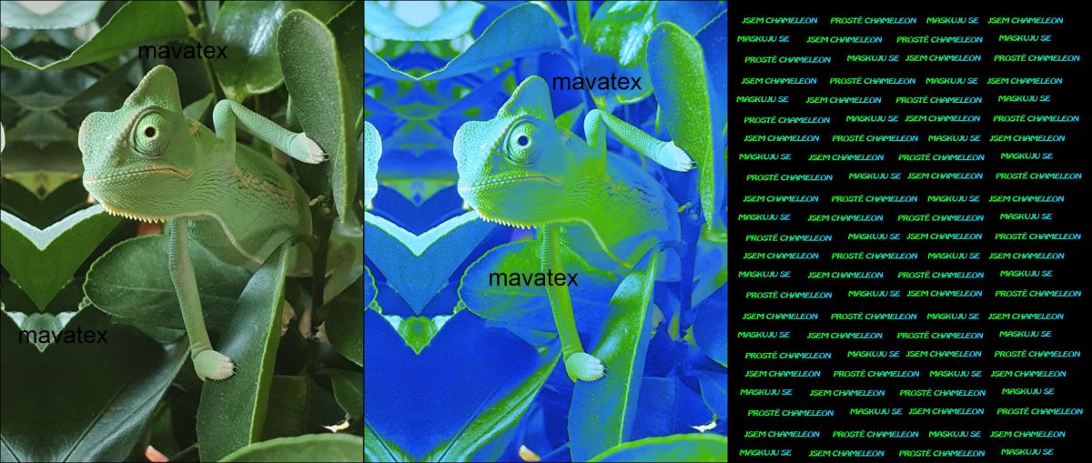 PANEL na triko –chameleon- varianty mavaga design