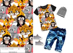 Vykluná jungle zvířátka -materiálové varianty mavaga design
