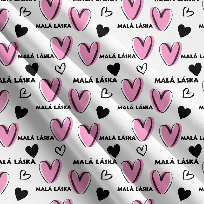 Malé lásky růžová- materiálálové varianty mavaga design