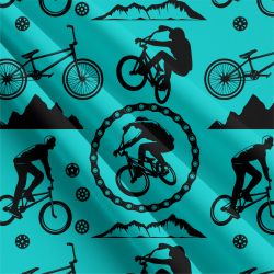 Cyklistika tyrkysová- materiálálové varianty mavaga design