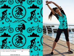 Cyklistika tyrkysová- materiálálové varianty mavaga design