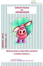 Dárkové poukazy na látky