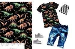Dinosaurové na černé-materiálové varianty | Bela- polyesterový úplet, Torino -úplet funkční, MILKY -úplet funkční, FERRA -úplet, Lycra, PUSH UP LYCRA/ plavkovina, Garzato- počesaný funkční úplet, Termo lycra počesaná, DOLOMITY -počesaný 250 gsm, Softshell zimní 320 gsm, Softshell LETNÍ NEPRUŽNÝ, Softshell ZIMNÍ PRUŽNÝ 220 gsm, Softshell letní pružný 220gsm, Softshell jarní 285 gsm, Softshell BERÁNEK, Kočárkovina, Micropeach -tkanina 100 % pes, Silver pružné plátno, SILKY, Venezie úplet, Satén úpletový Valentino  PES+el., Microplyš pružný