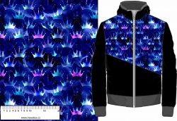 Fialové duhové korunky -materiálové varianty mavaga design