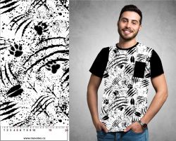 Drápy a stopy na bílé- materiálové varianty mavaga design