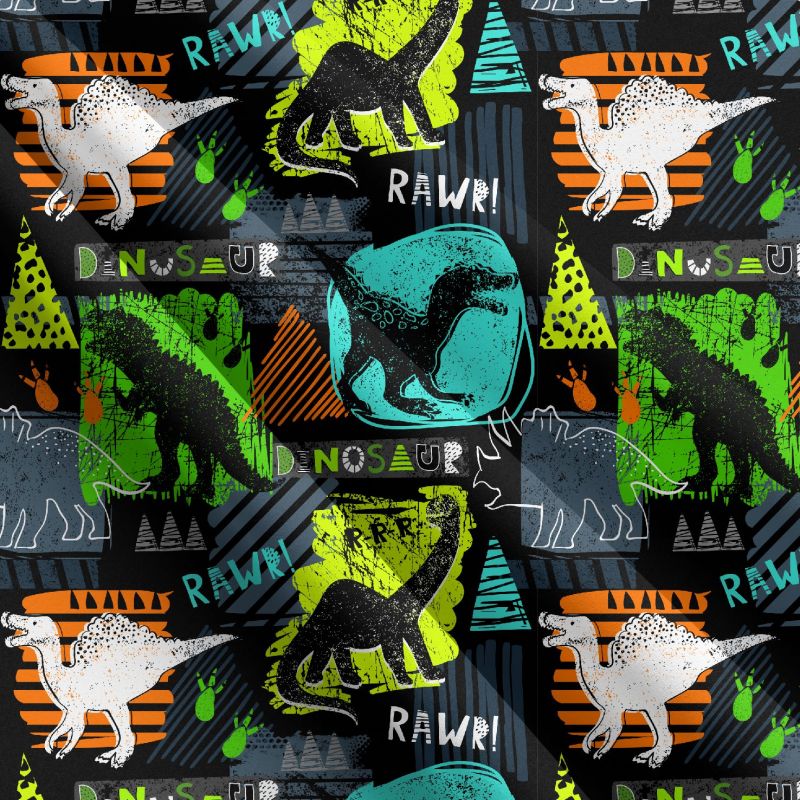 Barevní dinosauři -materiálové varianty mavaga design