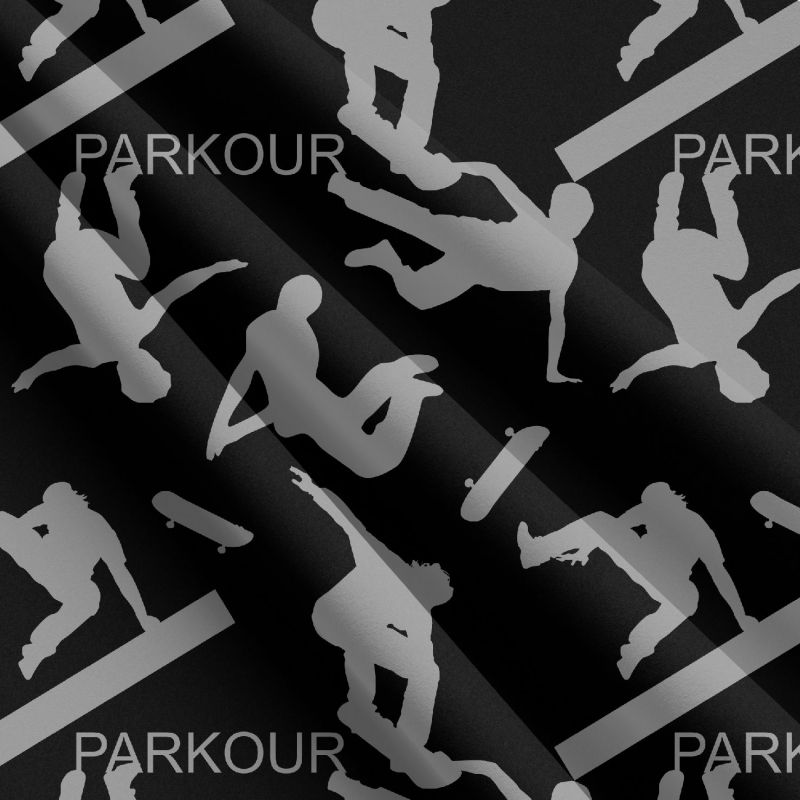 Parkour šedo-černá - materiálové varianty mavaga design
