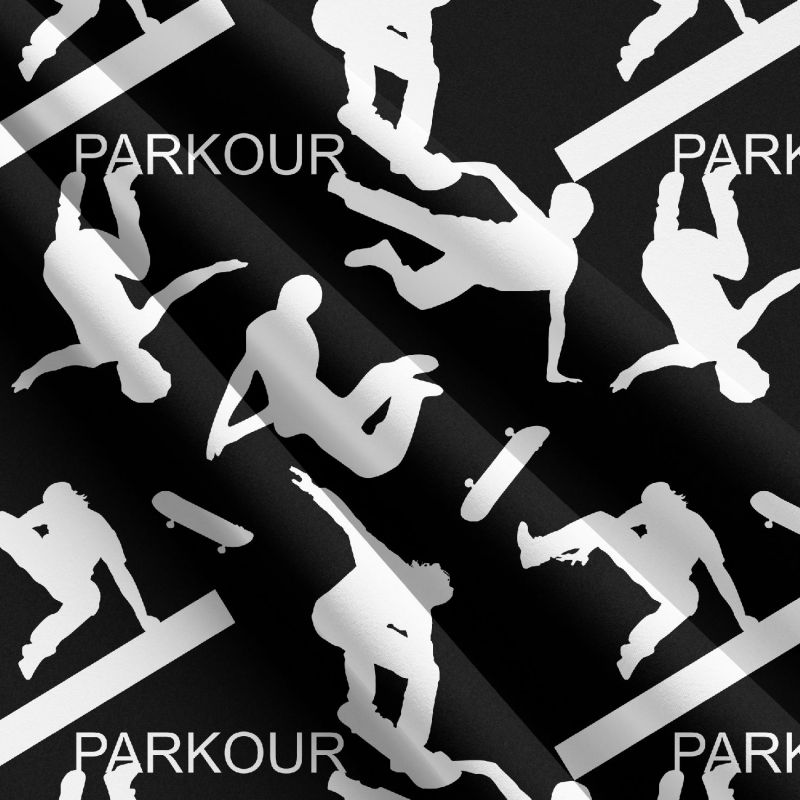 Parkour bílo-černá - materiálové varianty mavaga design