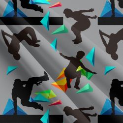 Parkour na šedé abstrakt - materiálové varianty mavaga design Parkour na šedé abstrakt - materiálové varianty mavaga design