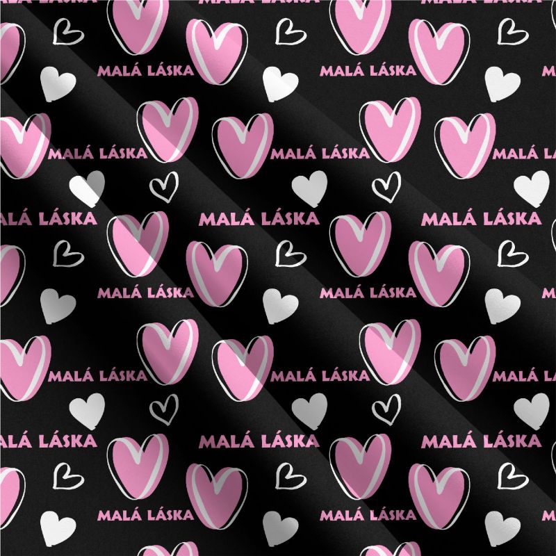 Malé lásky černá-materiálové varianty mavaga design