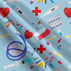 Reálný medical modrá -materiálové varianty mavaga design