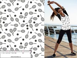 Tenis černo-bílá- materiálové varianty mavaga design