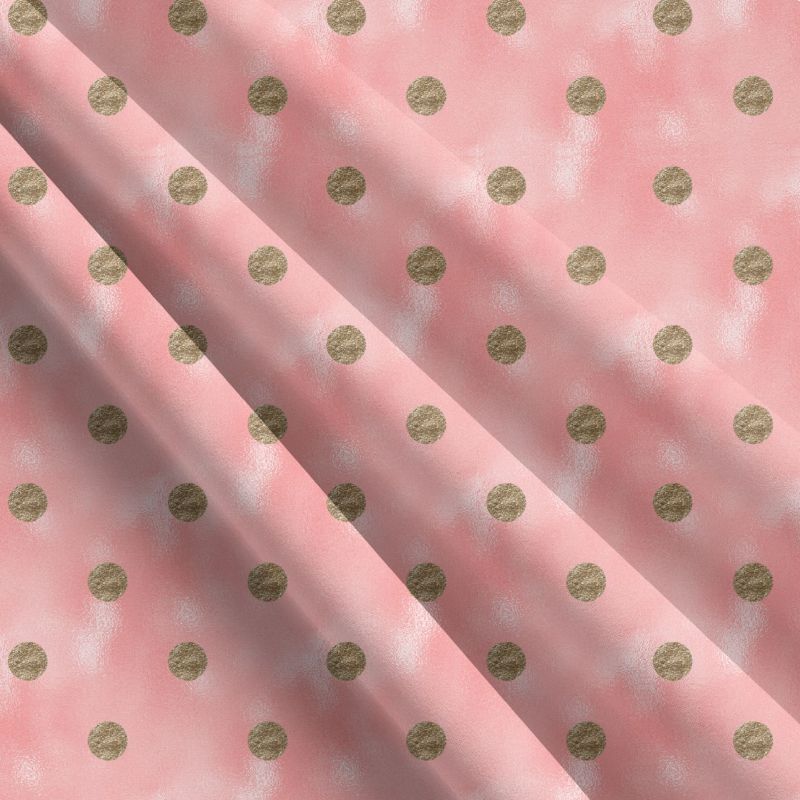 Zlaté puntíky na růžovém skle (imitace zlata) -materiálové varianty mavaga design