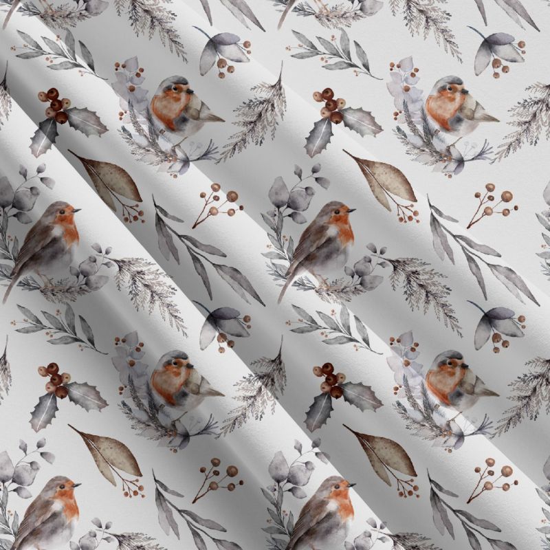 Vánoční ptáčci světlý- materiálové varianty mavaga design