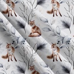 Zimní lišky na světlé- materiálové varianty mavaga design