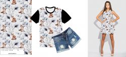 Zimní lišky na světlé- materiálové varianty mavaga design