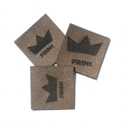 Koženkový štítek gravír - " PRINC " - varianty vyrobeno v EU