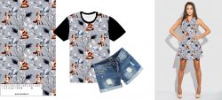 Zimní lišky na tmavé- materiálové varianty mavaga design