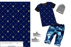 Zlaté korunky na modré (imitace zlata) - materiálálové varianty mavaga design Zlaté korunky na modré (imitace zlata) - materiálálové varianty mavaga design