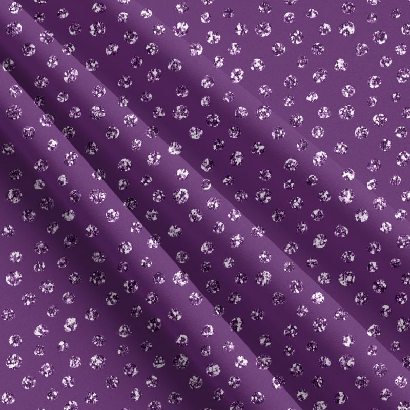 Glitrový puntík na fialové (imitace) - materiálové varianty mavaga design