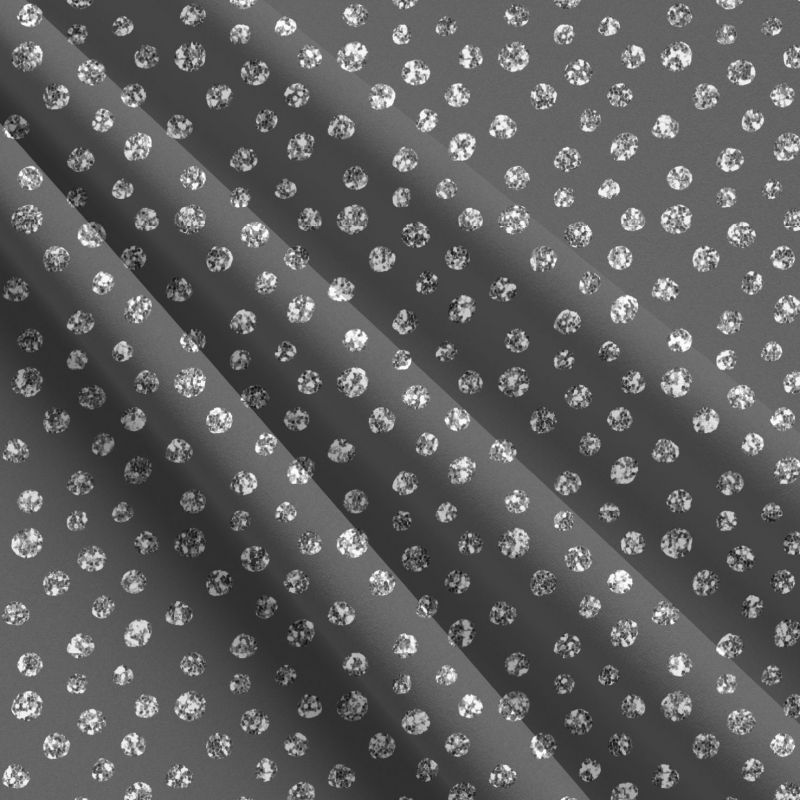 Glitrový puntík na šedé (imitace) - materiálové varianty mavaga design
