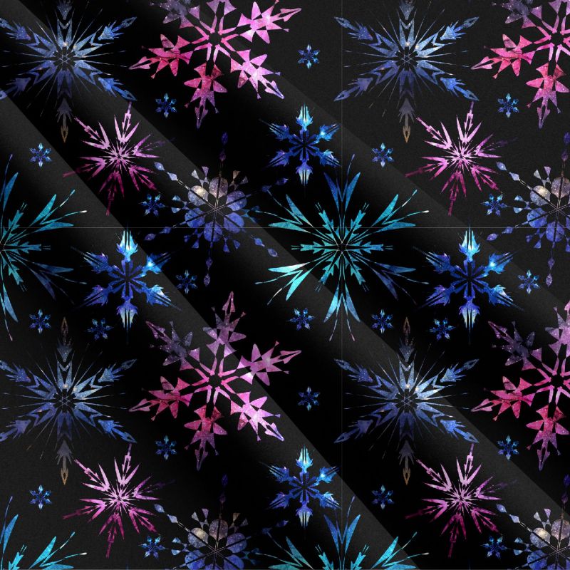 Glitrové vločky na černé - materiálové varianty mavaga design