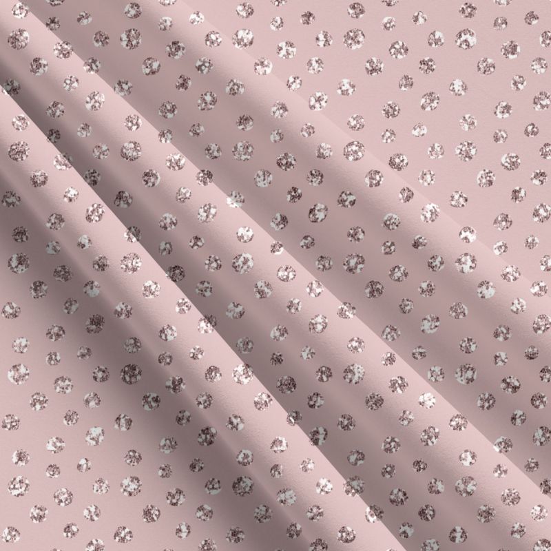 Glitrový puntík na starorůžové (imitace) - materiálové varianty mavaga design