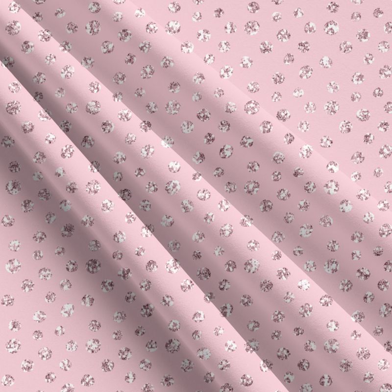Glitrový puntík na růžové (imitace) - materiálové varianty mavaga design
