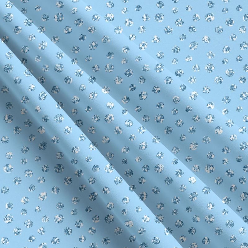 Glitrový puntík na světlé modré (imitace) - materiálové varianty mavaga design