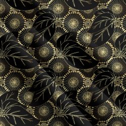 Pampelišky a lístky zlaté (imitace zlata) -materiálové varianty mavaga design