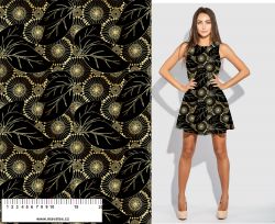 Pampelišky a lístky zlaté (imitace zlata) -materiálové varianty mavaga design