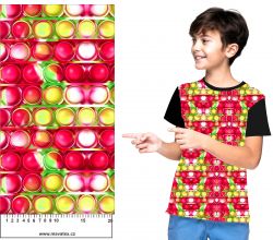 POPIT- červený mix- materiálové varianty mavaga design