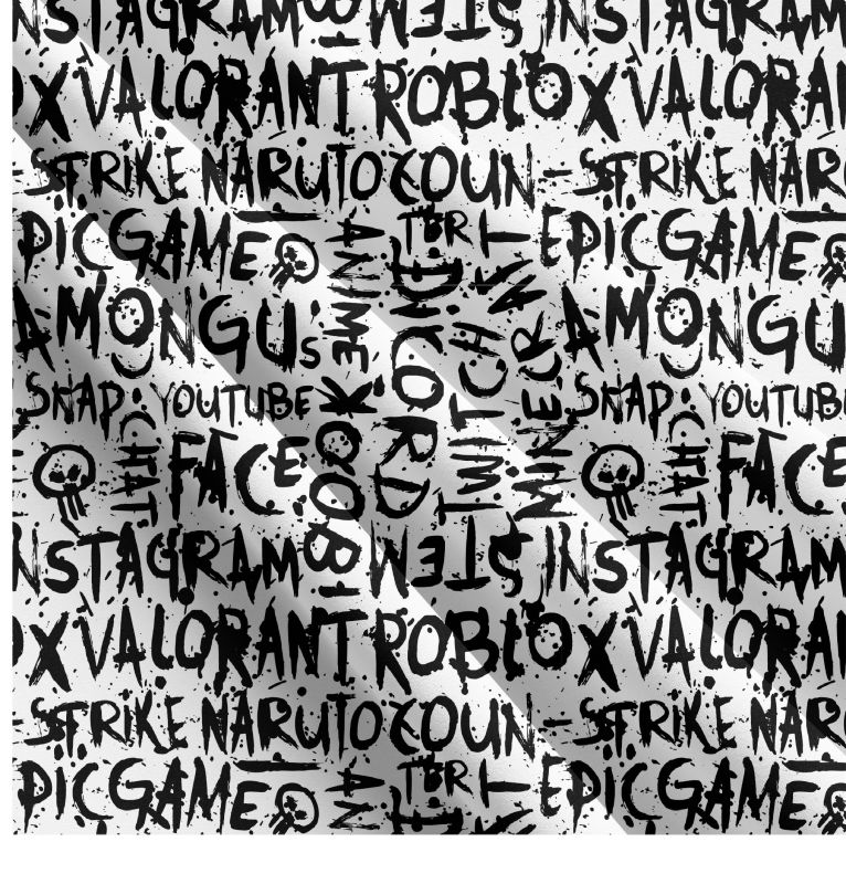 Populární texty na bílé- materiálové varianty mavaga design