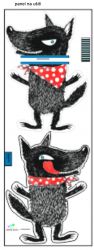 Pyžamožrout panel  -VLK pohádkový -SOFT
