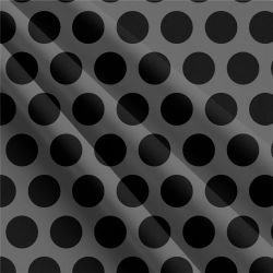 Černý puntík na šedé- 3 cm - materiálálové varianty mavaga design
