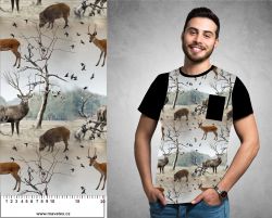 V lese-divoká zvířata - digitální tisk mavaga design