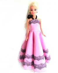 BARBIE - Panel oblečení na panenku -panel 20 garzato vyrobeno v EU- atest pro děti bavlna