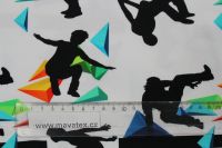 Jednolícní úplet bílý PARKOUR- 220 gsm EU-úplety atest pro děti